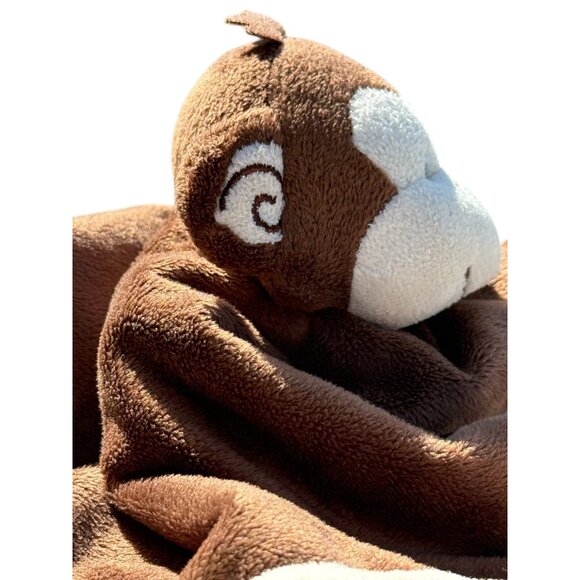 Tiddliwinks Monkey Brown Lovey Blanket Plush Stuffed Security Support Pet Toy - Picture 3 of 13